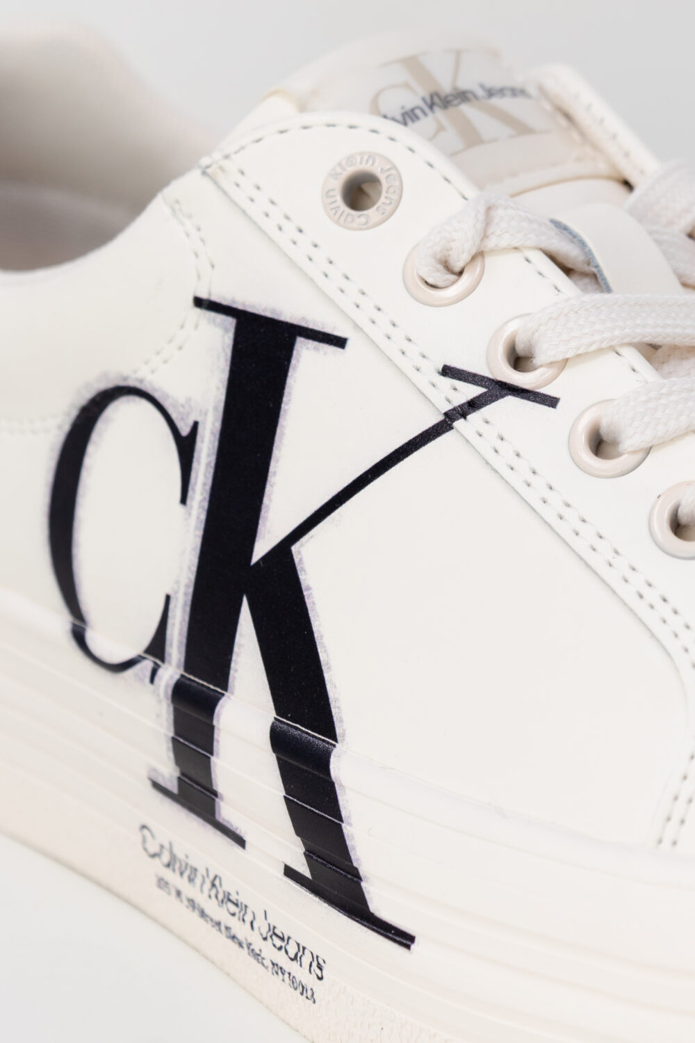 Sneakers Calvin Klein Jeans VULC FLATFORM OVER B Panna - Foto 2