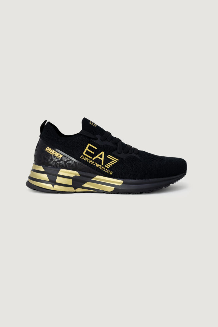 Sneakers Ea7 TRIPLE LOGO Black gold – 104602