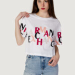 T-shirt Armani Exchange MULTICOLOR LOGO Bianco - Foto 4