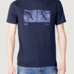 T-shirt Armani Exchange PATCH RASO Blu - Foto 1