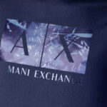 T-shirt Armani Exchange PATCH RASO Blu - Foto 2