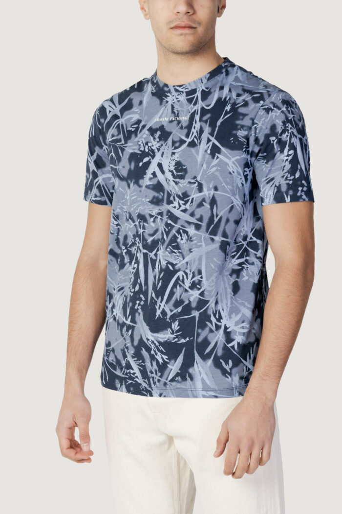 T-shirt Armani Exchange STAMPA NATURA Indigo – 104319