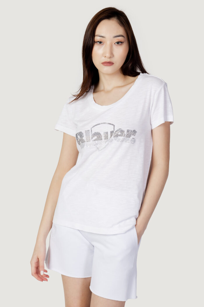 T-shirt Blauer LOGO PAILLETTES Bianco – 104418
