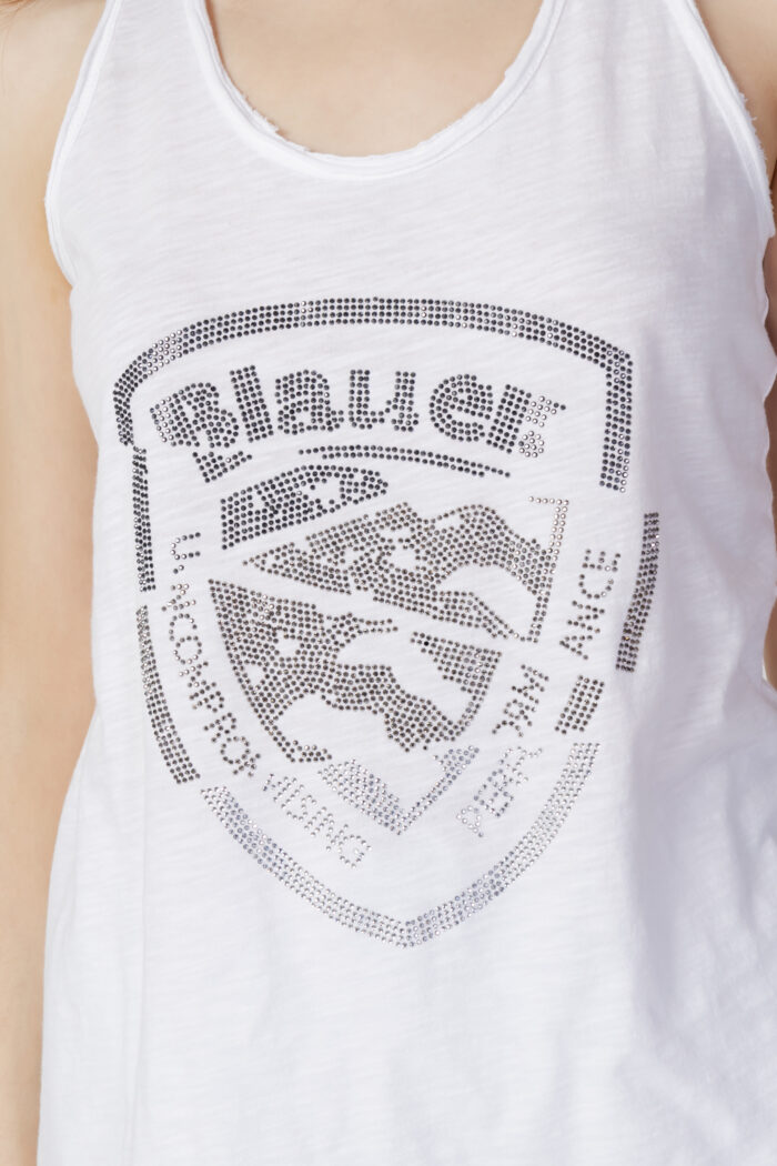 T-shirt Blauer LOGO PAILLETTES Bianco – 104417