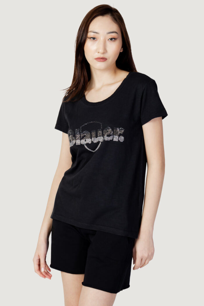 T-shirt Blauer LOGO PAILLETTES Nero – 104418