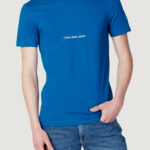 T-shirt Calvin Klein Jeans INSTITUTIONAL TEE Azzurro - Foto 1