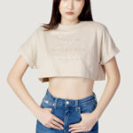 T-shirt Calvin Klein Jeans EMBROIDERED MONOLOGO J20J221048ACI Beige - Foto 1