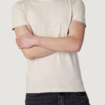 T-shirt Calvin Klein Jeans INSTITUTIONAL TEE Beige - Foto 3