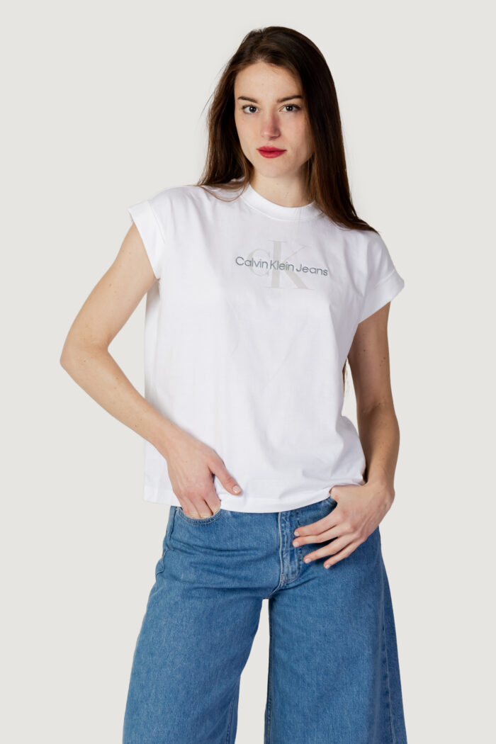 T-shirt Calvin Klein ARCHIVAL MONOLOGO RE Bianco – 101442