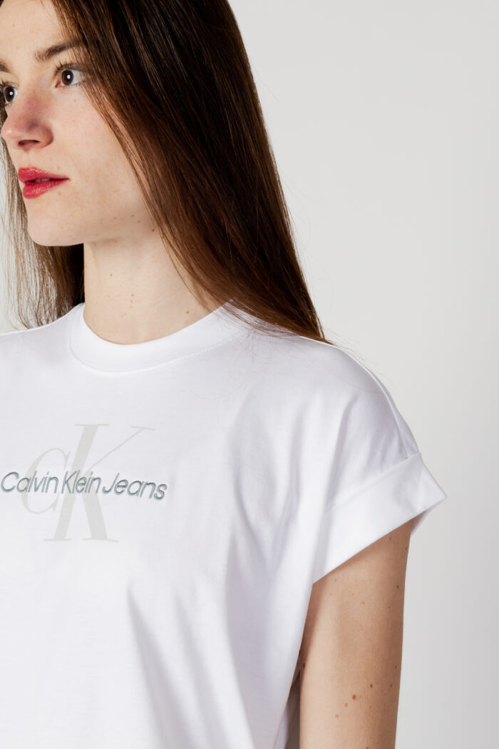 T-shirt Calvin Klein ARCHIVAL MONOLOGO RE Bianco – 101442