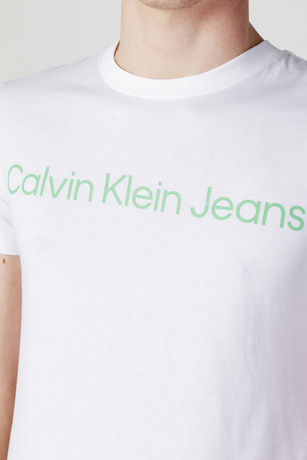 T-shirt Calvin Klein Jeans INSTITUTIONAL LOGO S Bianco - Foto 2