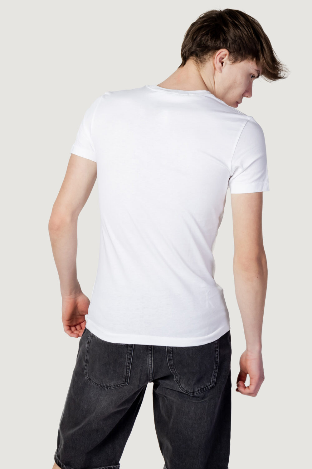 T-shirt Calvin Klein Jeans INSTITUTIONAL LOGO S Bianco - Foto 3
