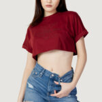 T-shirt Calvin Klein Jeans EMBROIDERED MONOLOGO J20J221048ACI Bordeaux - Foto 1