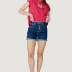 T-shirt Calvin Klein Jeans ARCHIVAL MONOLOGO RE Fuxia - Foto 4