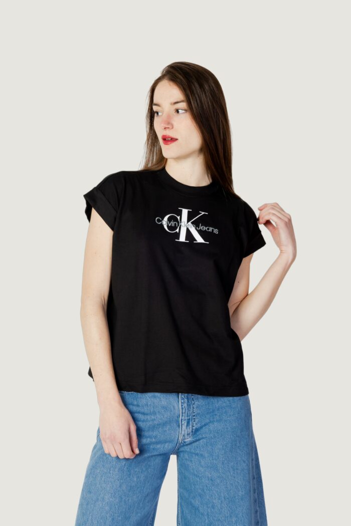 T-shirt Calvin Klein ARCHIVAL MONOLOGO RE Nero – 101439