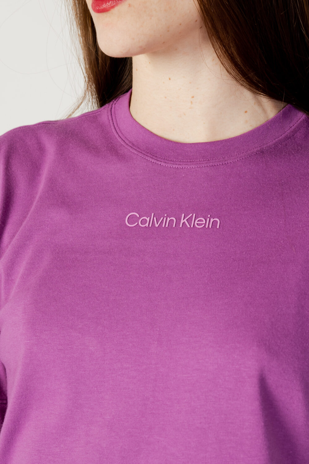 T-shirt Calvin Klein Sport LOGO Viola - Foto 3