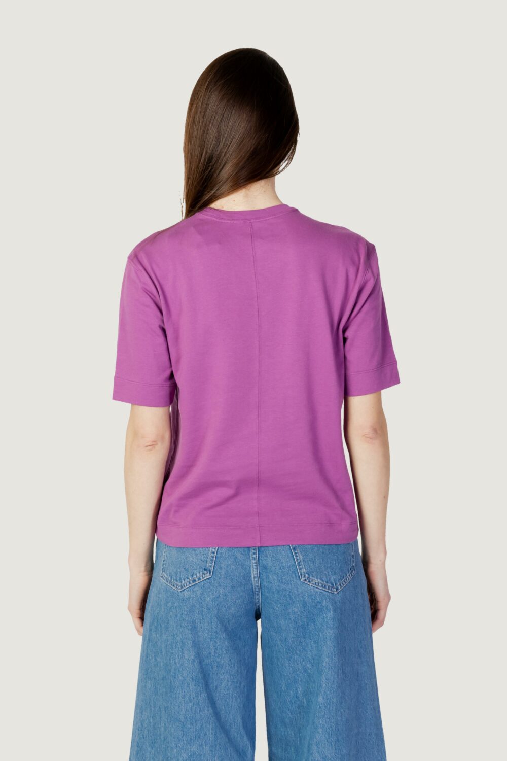 T-shirt Calvin Klein Sport LOGO Viola - Foto 4