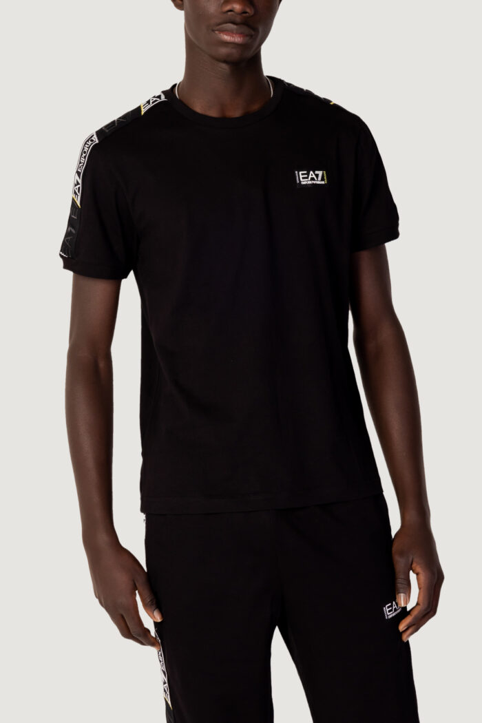 T-shirt Ea7 STAMPA LOGO Nero