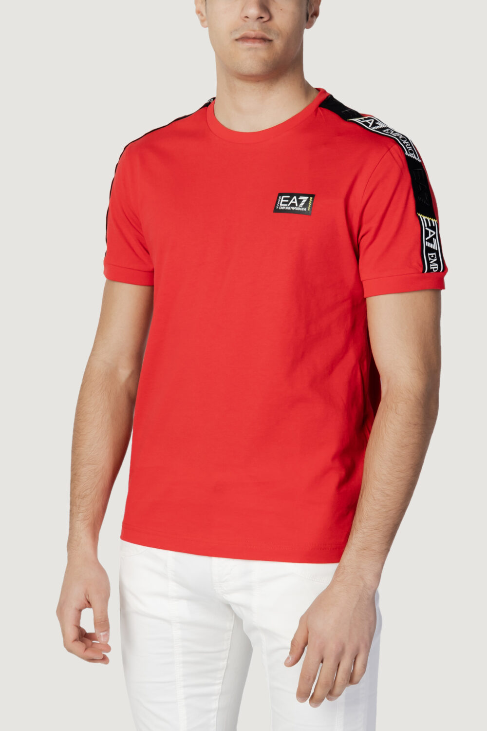 T-shirt EA7 STAMPA LOGO Rosso - Foto 1