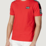 T-shirt EA7 STAMPA LOGO Rosso - Foto 1