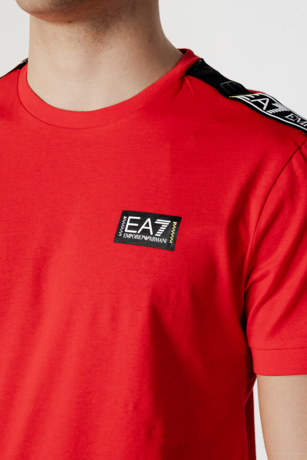 T-shirt EA7 STAMPA LOGO Rosso - Foto 2