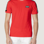 T-shirt EA7 STAMPA LOGO Rosso - Foto 4