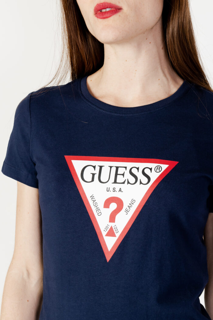 T-shirt Guess SS CN ORIGINAL TEE Blue scuro – 101296