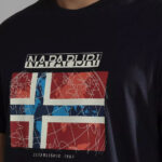 T-shirt Napapijri S-GUIRO Blu marine - Foto 4