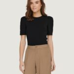 T-shirt Only ONLLIVE LOVE 2/4 PUFFTOP JRS NOOS Nero - Foto 1