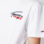 T-shirt Tommy Hilfiger Jeans TJM CLSC GRAPHIC SIG Bianco - Foto 2