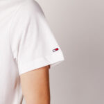 T-shirt Tommy Hilfiger Jeans TJM REG COLLEGE POP Bianco - Foto 4
