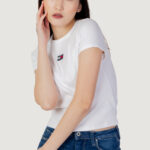 T-shirt Tommy Hilfiger Jeans TJW BBY RIB XS BADGE Bianco - Foto 5