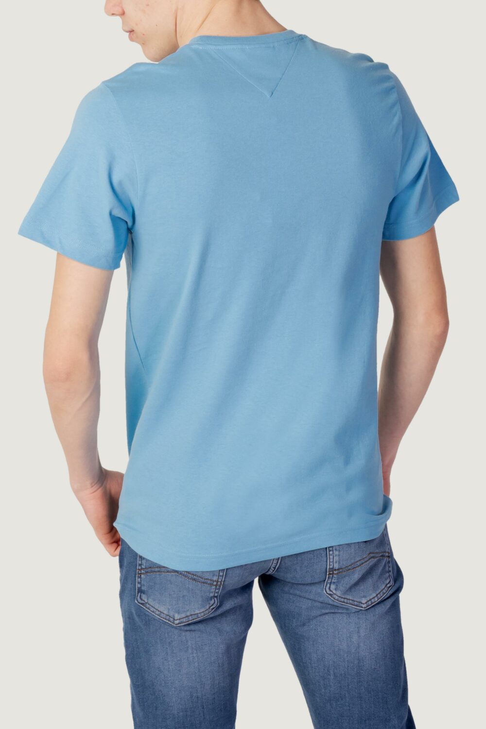 T-shirt Tommy Hilfiger Jeans TJM REG COLLEGE POP Celeste - Foto 3