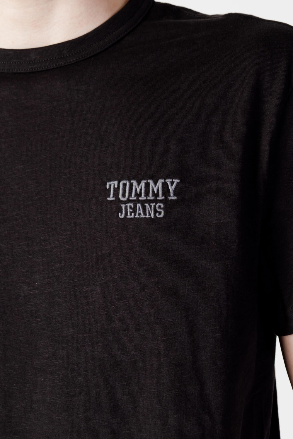 T-shirt Tommy Hilfiger Jeans TJM CLSC TJ SLUB TEE Nero - Foto 2