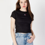 T-shirt Tommy Hilfiger Jeans TJW BBY RIB XS BADGE Nero - Foto 5