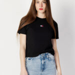 T-shirt Tommy Hilfiger Jeans TJW CLS XS BADGE TEE Nero - Foto 4