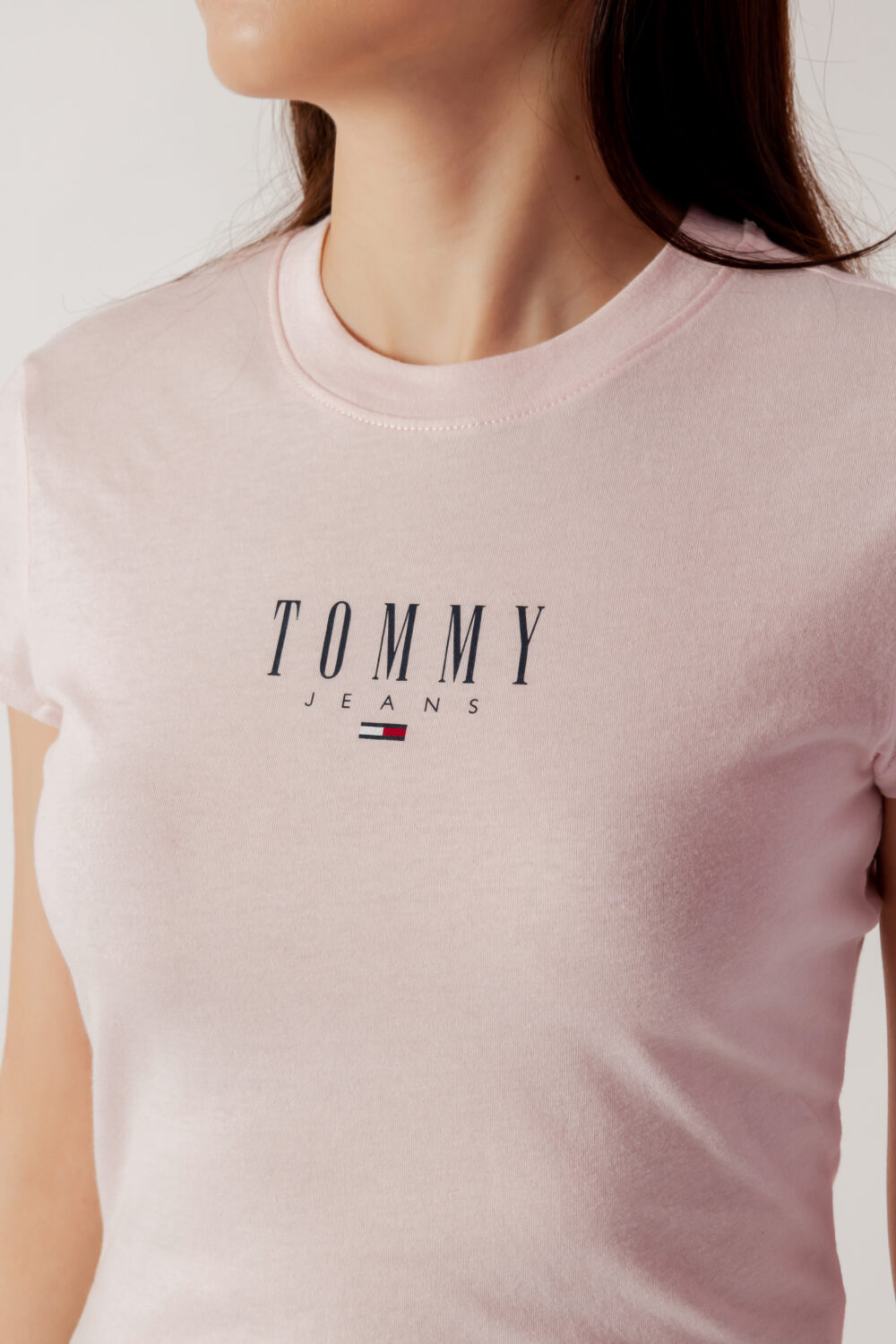 T-shirt Tommy Hilfiger Jeans TJW BBY ESSENTIAL LO Rosa - Foto 2