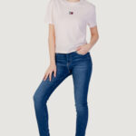 T-shirt Tommy Hilfiger Jeans TJW CLS XS BADGE TEE Rosa - Foto 3