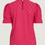 T-shirt Vila Clothes VIKAWA S/S FLOUNCE TOP/SU - NOOS Fuxia - Foto 5