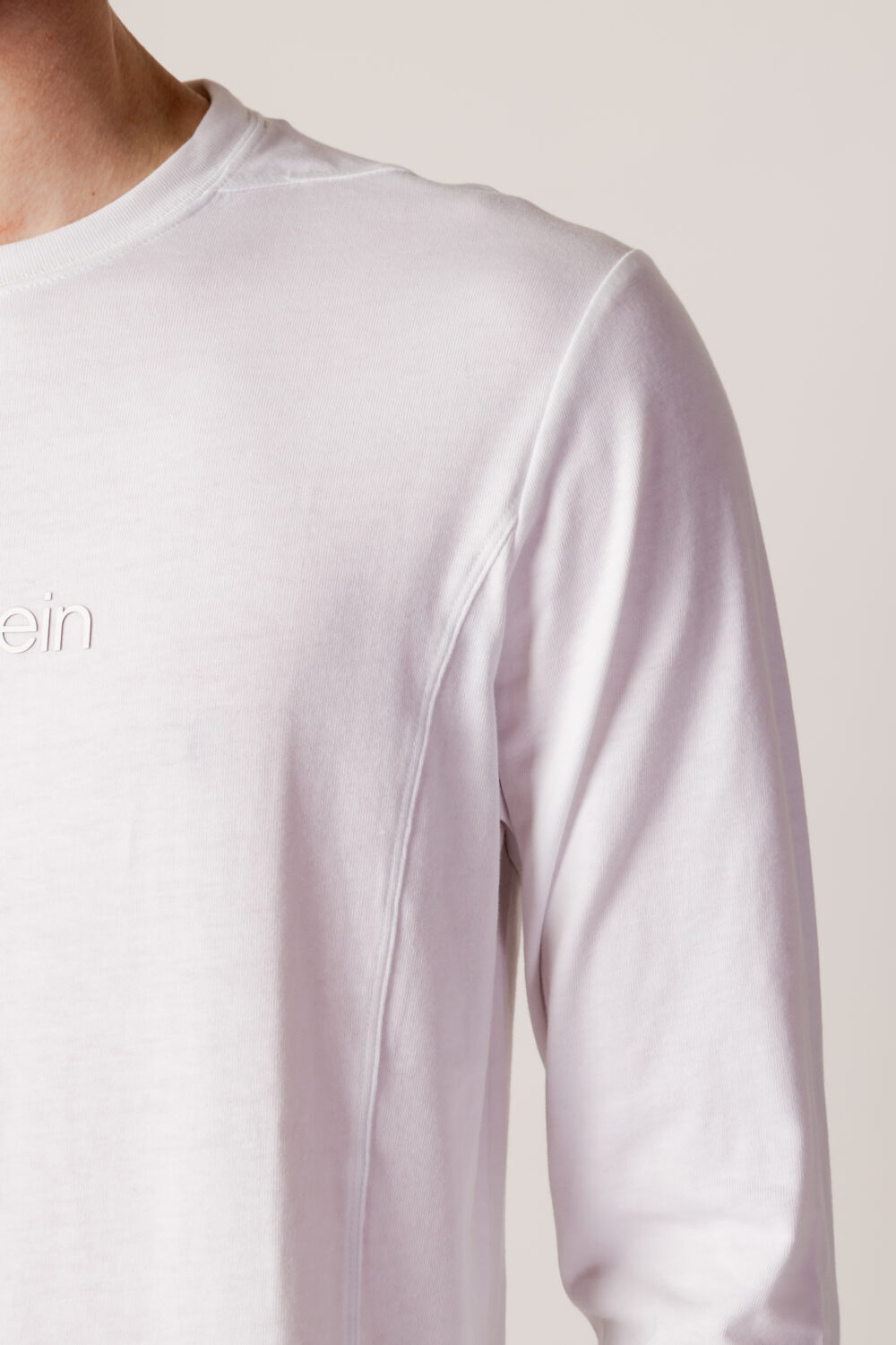 T-shirt manica lunga Calvin Klein Sport PW - LS TEE Bianco - Foto 4