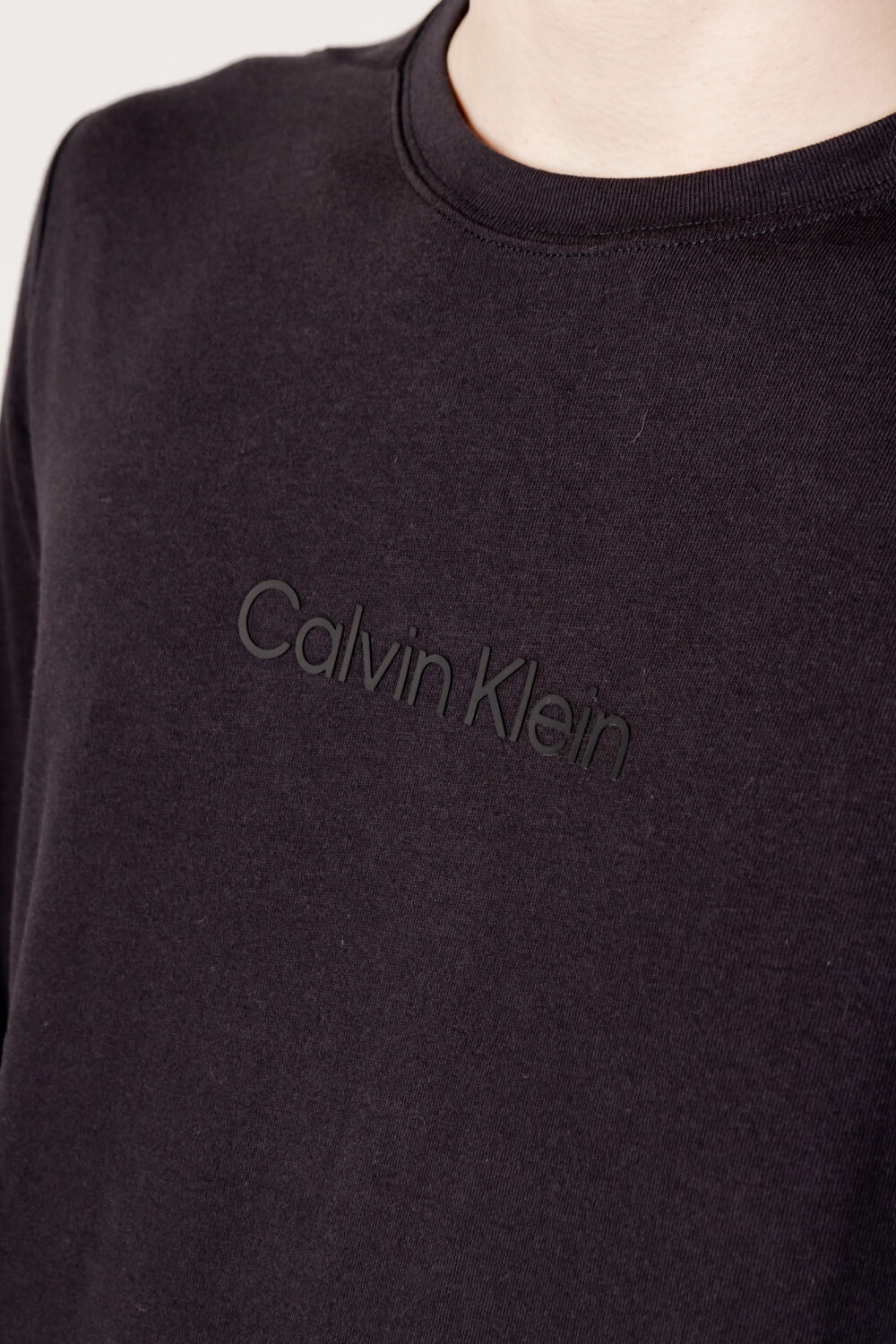 T-shirt manica lunga Calvin Klein Sport PW - LS TEE Nero - Foto 2