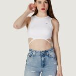 Top Tommy Hilfiger Jeans TJW ULTR CRP TIE TOP Bianco - Foto 1