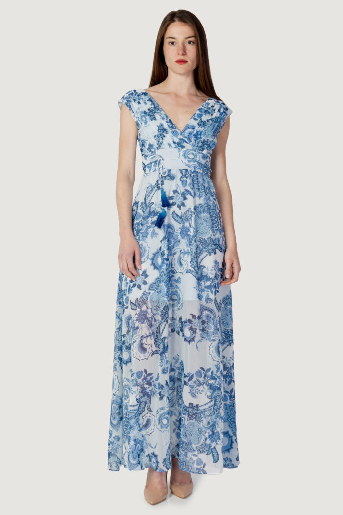 Vestito lungo Guess SL GILDA LONG DRESS Blu – 101311