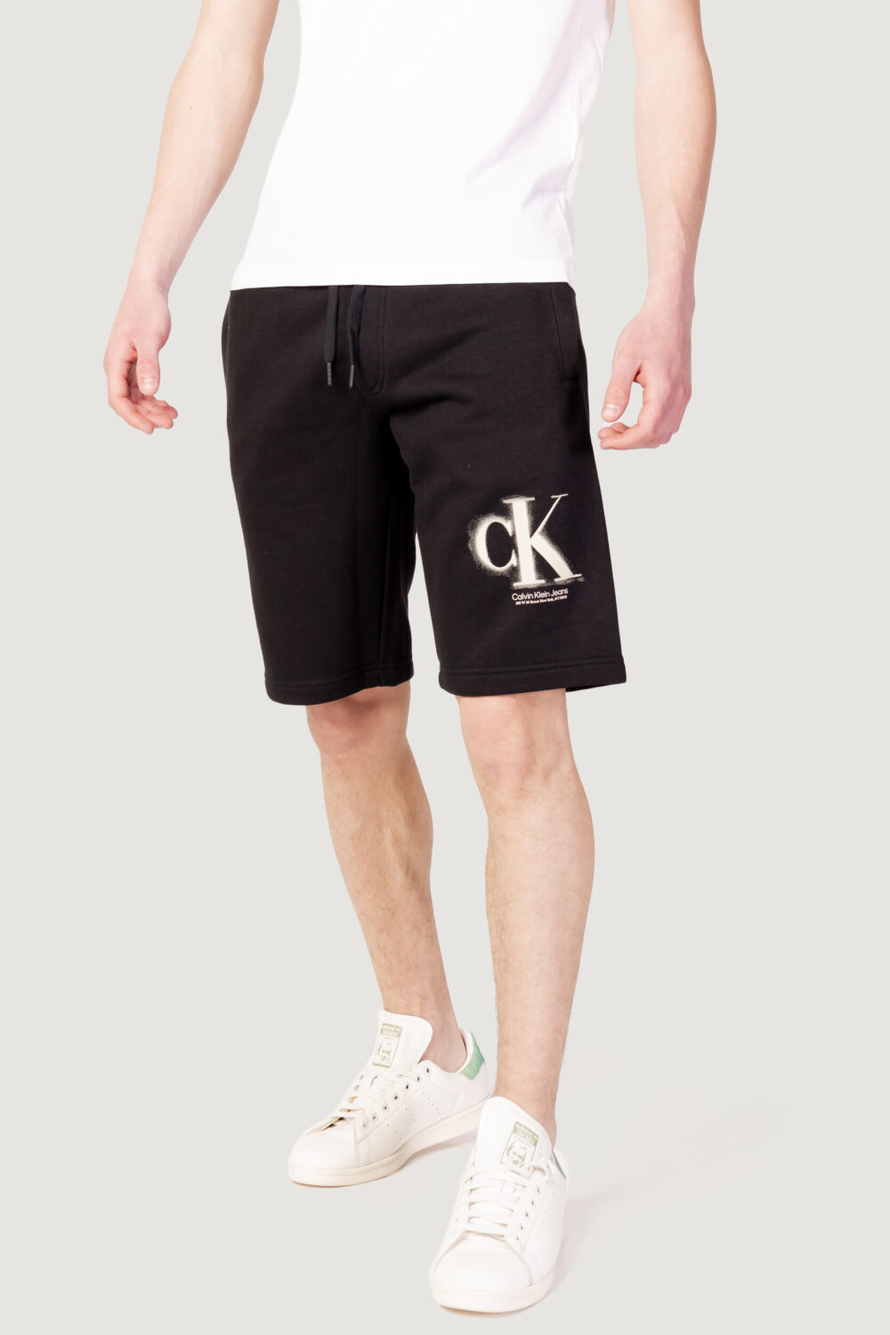 Bermuda Calvin Klein Jeans CK SPRAY HWK SHORT Nero - Foto 1