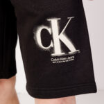 Bermuda Calvin Klein Jeans CK SPRAY HWK SHORT Nero - Foto 2