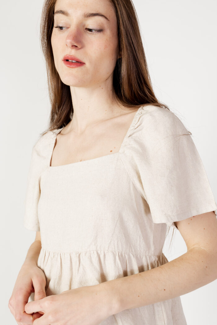 Blusa manica corta Jacqueline De Yong JDYSAY 2/4 TOP WVN Beige – 102623