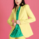 Blusa manica corta Sandro Ferrone CRAVATTA Verde - Foto 2