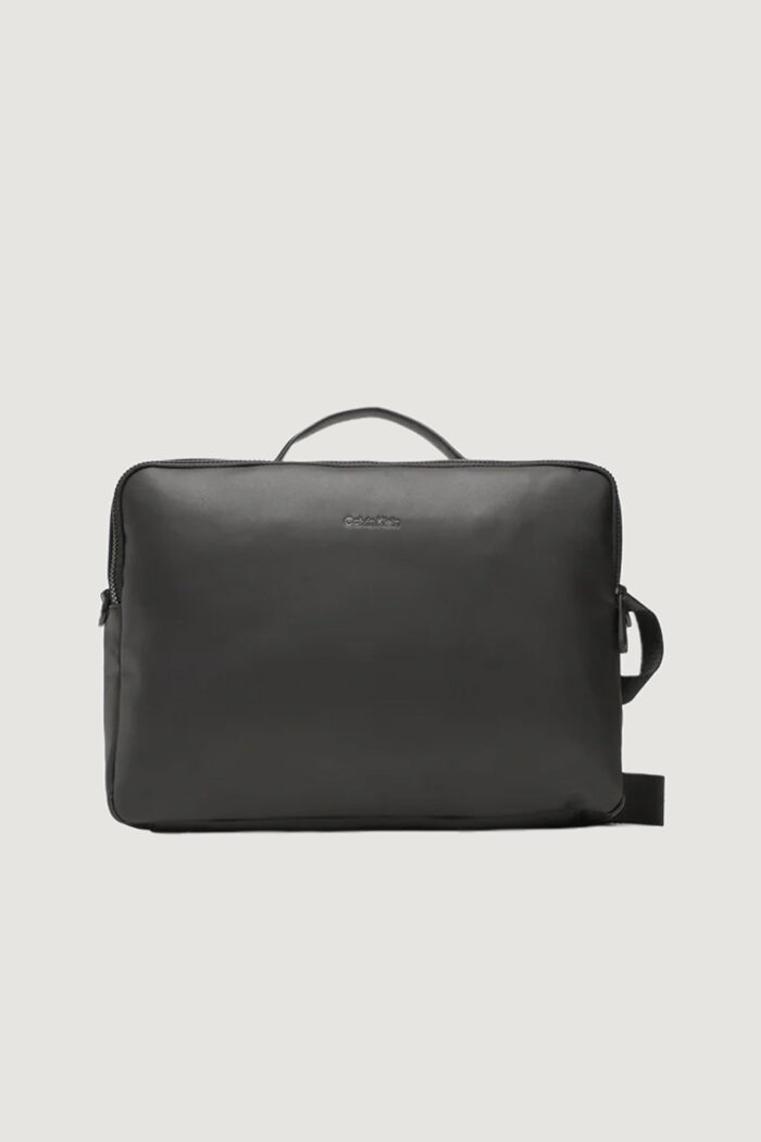 Borsa Calvin Klein MUST PIQUE 2G CONV LAPTOP Nero