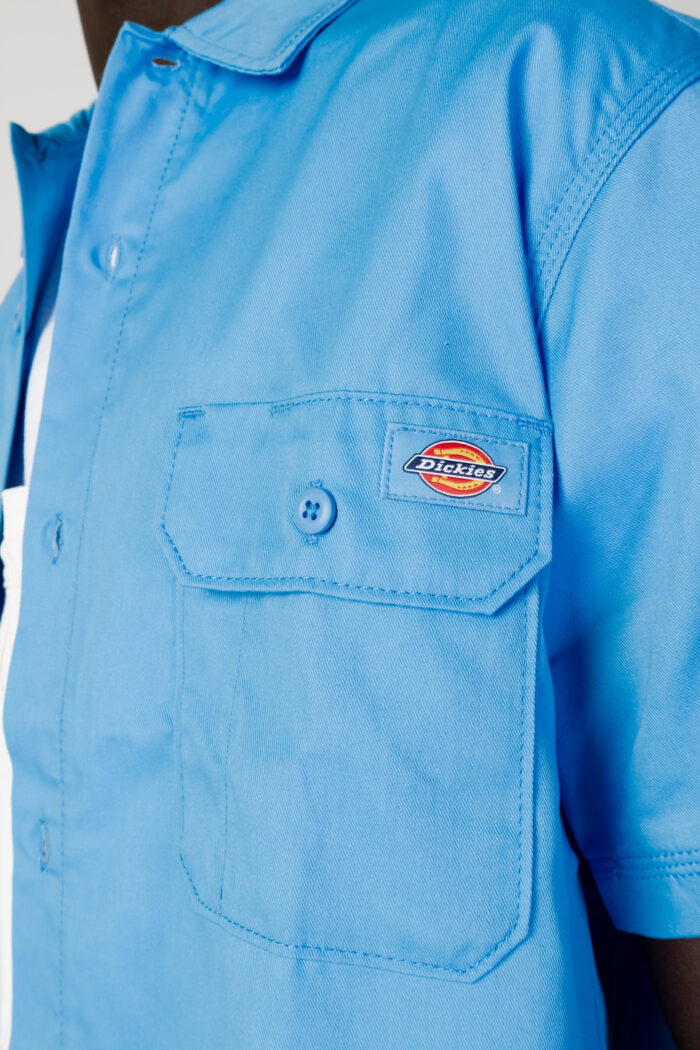Camicia manica corta Dickies MADRAS SS Celeste