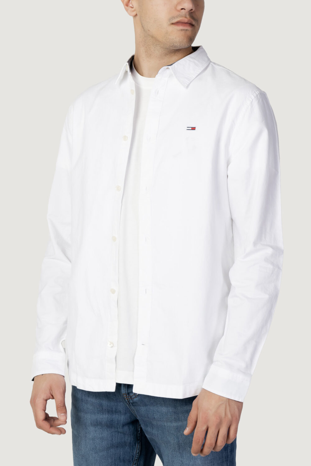Camicia manica lunga Tommy Hilfiger Jeans TJM CLASSIC OXFORD S Bianco - Foto 1